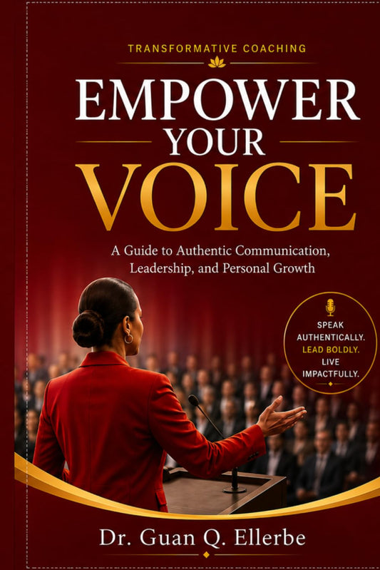 Cover of Transformative Coaching: Empower Your Voice by Dr. Guan Q. Ellerbe