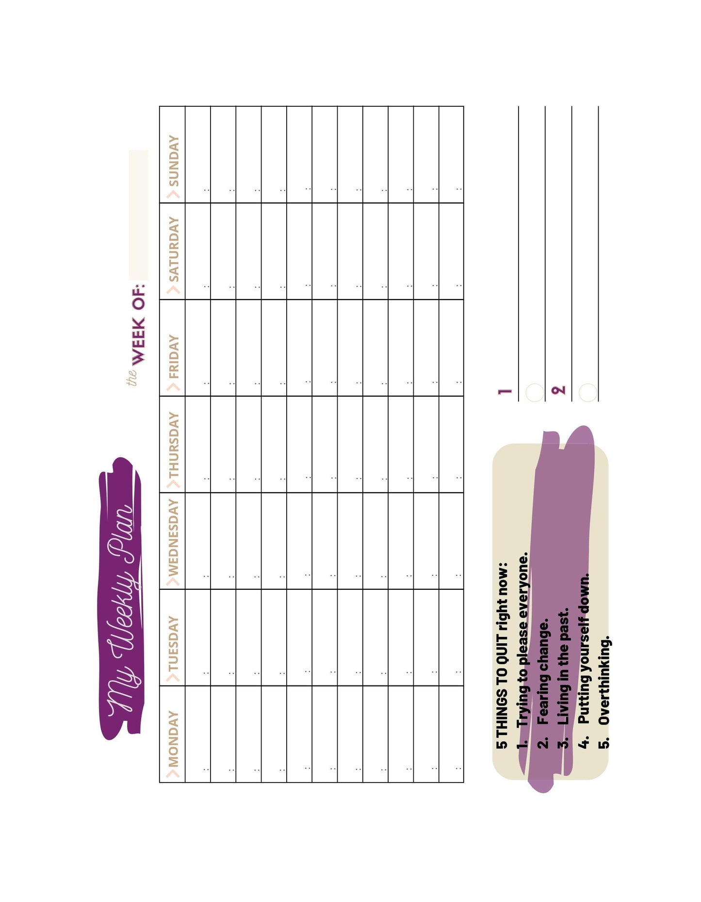 Professional Weekly Planner for Daily Organization