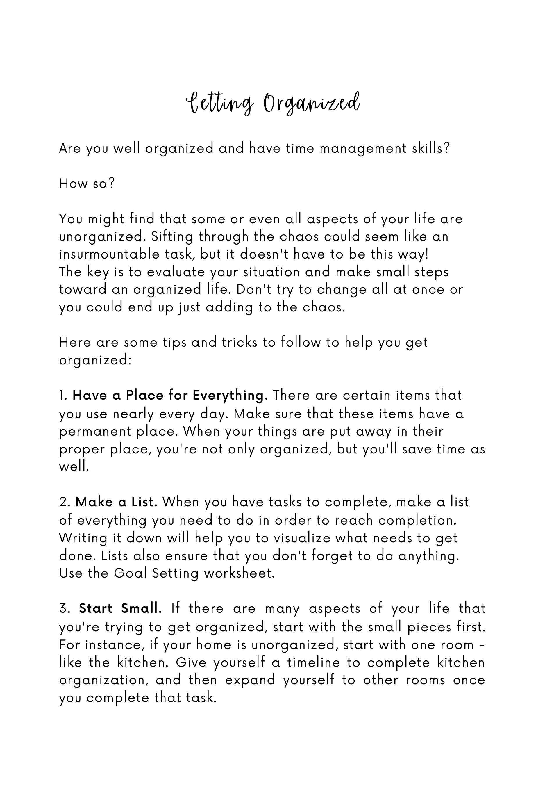 Motivational Goal-Setting Worksheets for Focus and Achievement